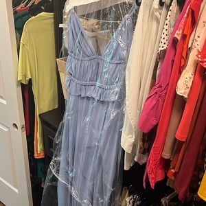 Dress the population blue gown